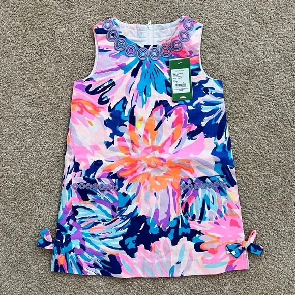 Lilly Pulitzer | Dresses | Nwt Lilly Pulitzer Little Lilly Classic Shift  Dress In Off Tropic Size 5 | Poshmark